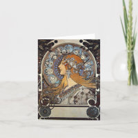 Zodiac Woman beroemd gemaakt door Alphonse Mucha -