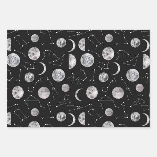 Zodiac Wrapping Paper Flat Sheet Set 3 (Voorkant)