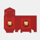 Zodiac Yin Yang Bamboe Chinese Rat Jaar 2020 Tent Bedankdoosjes (Uitgevouwen)