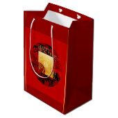 Zodiac Yin Yang Bamboo Chinese Ox 2021 MGB Medium Cadeauzakje (Achterkant Gekanteld)