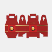 Zodiac Yin Yang Bamboo Chinese Rat Jaar 2020 Gable Bedankdoosjes (Uitgevouwen)