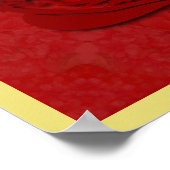 Zodiac Yin Yang Rat Papercut Chinees jaar 2020 SqP Poster (Hoek)