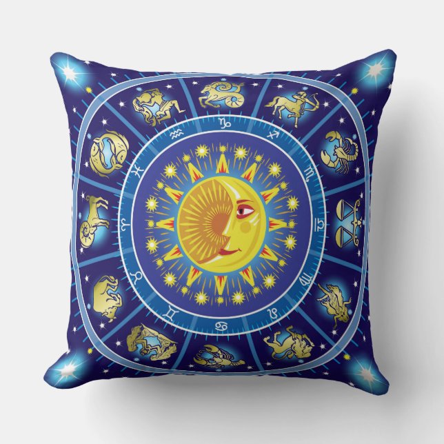 Zodiacal Circle Pillow Kussen (Voorkant)