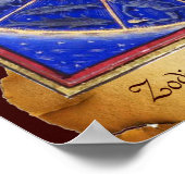 ZODIACELE SIGNALEN MET VIER ELEMENTEN Astrologisch Poster (Hoek)