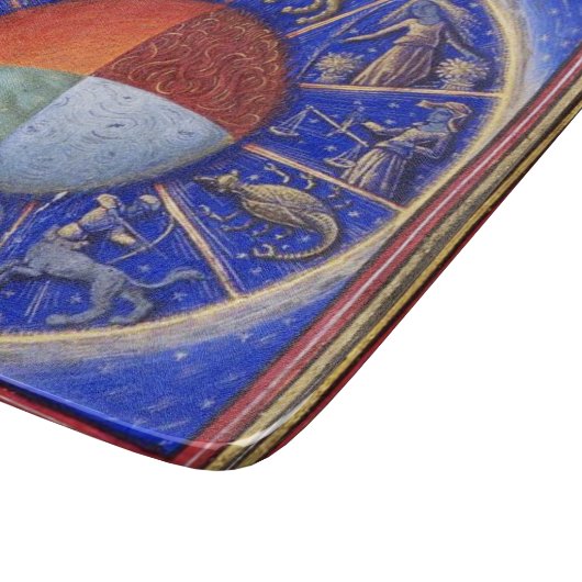 ZODIACELE SIGNALEN MET VIER ELEMENTEN SNIJPLANK (Hoek)