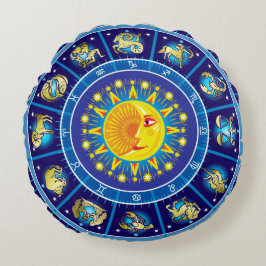 Zodiacs Rond Kussen