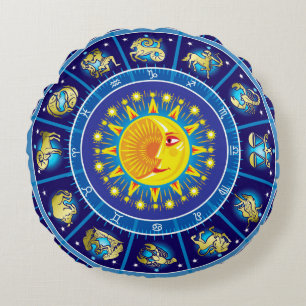 Zodiacs Rond Kussen