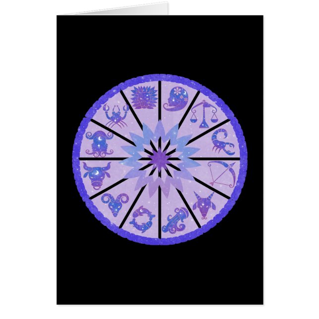 Zodiacwiel Hemelse Kunstkaart (Voorkant)