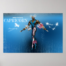 Zodiadisch universum - Capricorn Poster