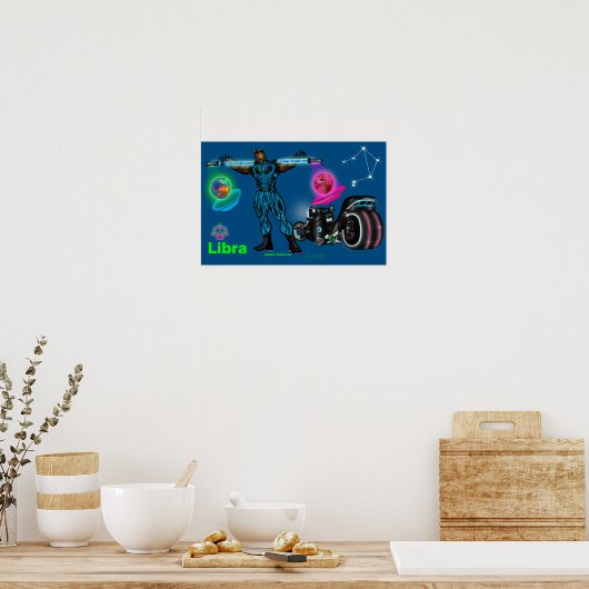 Zodiadisch universum - Poster van de beha (Keuken)