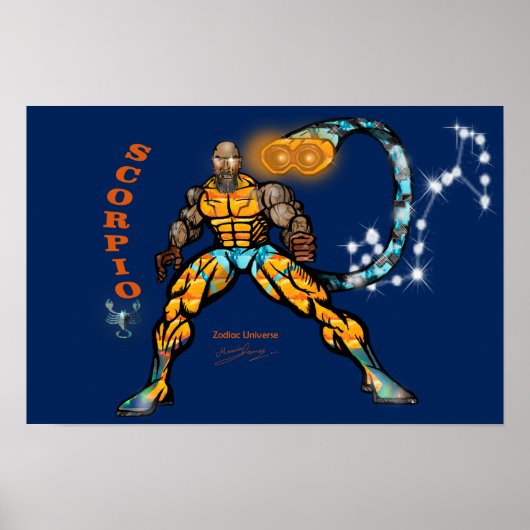 Zodiadisch universum - Scorpio Poster (Voorkant)