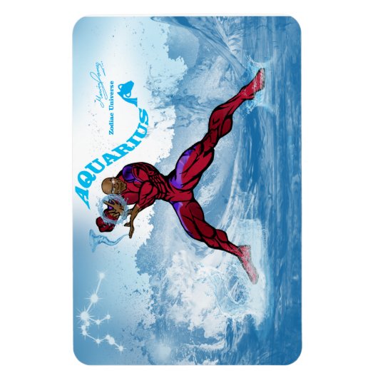 Zodiaes universum — Aquarius Magnet Magneet (Verticaal)