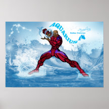 Zodiaes universum — Aquarius Poster