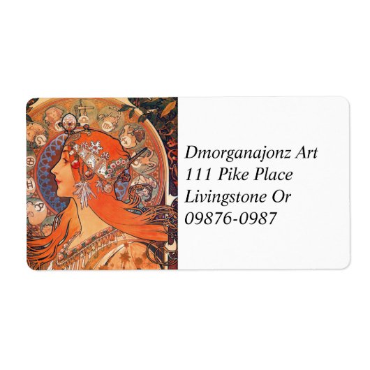 Zodiak Woman van Mucha Etiket (Voorkant)