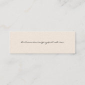 Zodiak Woman van Mucha Mini Visitekaartje (Achterkant)