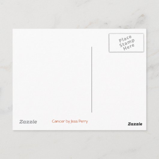 Zodiakanker briefkaart (Achterkant)