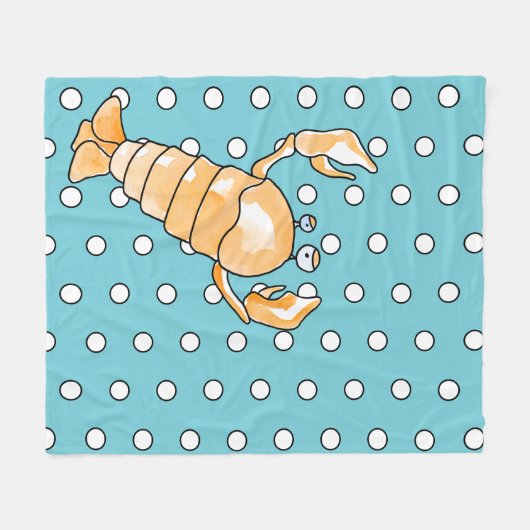 Zodiakanker Fleece Deken (Voorkant (Horizontaal))