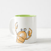 Zodiakanker Tweekleurige Koffiemok (Voorkant links)