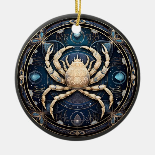 Zodiakkanker gepersonaliseerd astrologie Ornament (Voorkant)