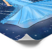 Zodiakkanker Godin met maan illustratie Poster (Hoek)