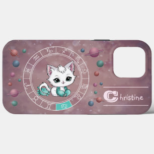 Zodiakkanker Schattige Cat Wheel Planet Astrologie Case-Mate iPhone Case