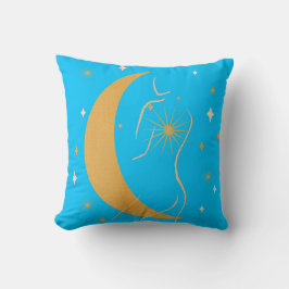 Zodiastrologie Feminine Line Art Star Kussen