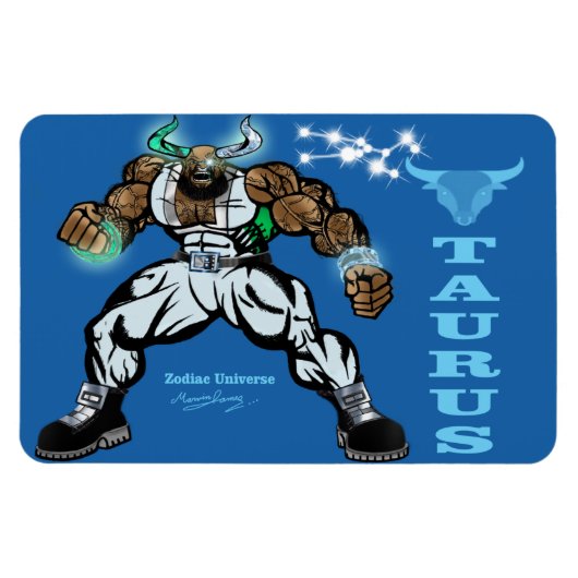 Zodiaveruniversum - 4 x 6 Taurus Magnet Magneet (Horizontaal)