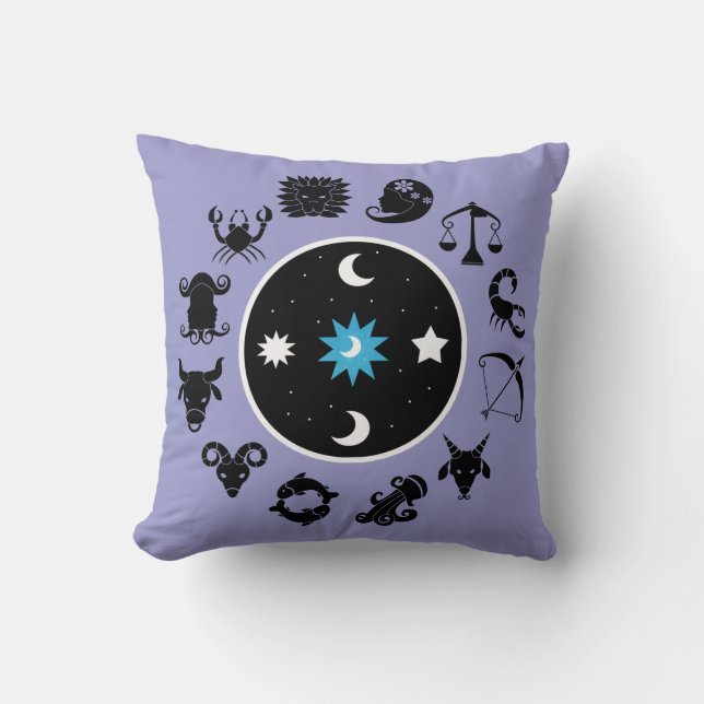 Zodiaw Wheel Pillow Kussen (Voorkant)