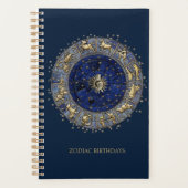 Zodiawiel (tekst aanpasbaar) planner (Voorkant)