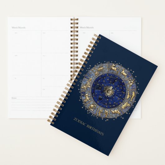 Zodiawiel (tekst aanpasbaar) planner (Display)