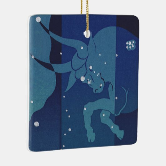  zodische asstrologie, Taurus-constellatie Keramisch Ornament (Rechts)
