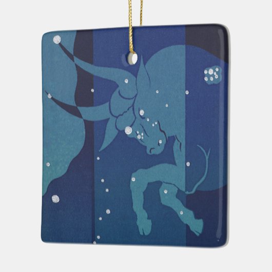  zodische asstrologie, Taurus-constellatie Keramisch Ornament (Links)