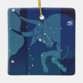  zodische asstrologie, Taurus-constellatie Keramisch Ornament (Voorkant)