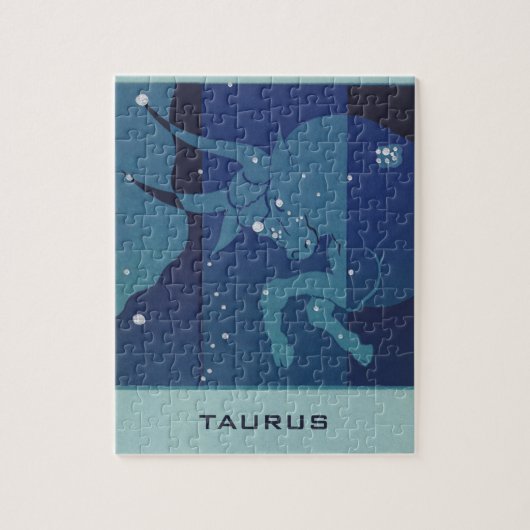  zodische asstrologie, Taurus-constellatie Legpuzzel (Verticaal)