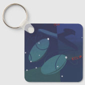  zodische astrologie-schelp-constellatie sleutelhanger (Voorkant)