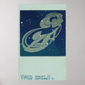  zodische astrologie, virgo constellatie poster (Voorkant)