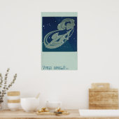 zodische astrologie, virgo constellatie poster (Keuken)
