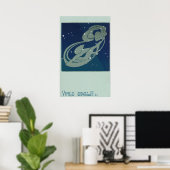 zodische astrologie, virgo constellatie poster (Thuiskantoor)