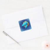 zodische kankerstickers vierkante sticker (Envelop)