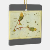  zodische strologie Pisces Fish Constellation Keramisch Ornament (Rechts)
