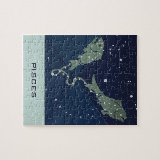  zodische strologie Pisces Fish Constellation Legpuzzel (Horizontaal)