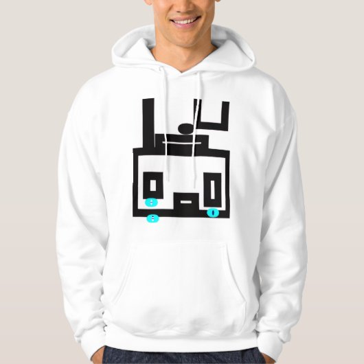 zodra de muziek stopt hoodie (Voorkant)