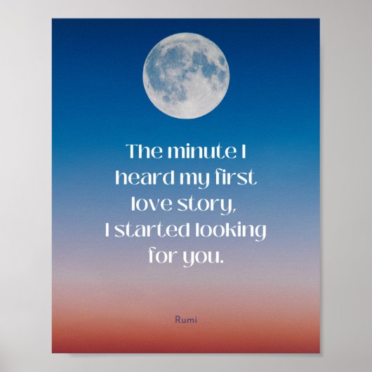 Zodra ik mijn eerste liefdesverhaal Poster hoorde (Voorkant)