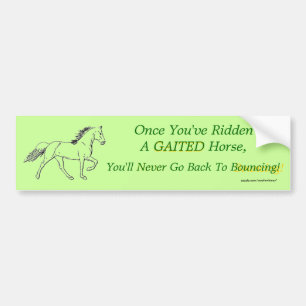 Zodra je een opgehaald paard hebt verborgen bumpersticker