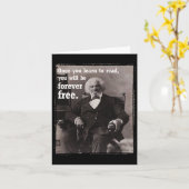 Zodra je leert lezen Frederick Dougl Quote Junet Kaart (Gele Bloem)