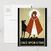 Zodra op een Tijd - het Poster van WPA - Briefkaart (Voorkant / Achterkant)