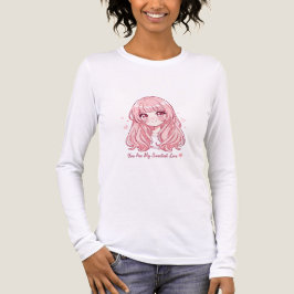Zoe Anime Valentijns Trui Tri-Blend Shirt