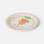 Zoe Baby Birthday Papieren Bordje (Gekanteld)