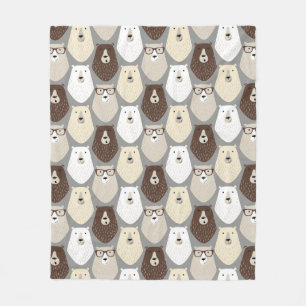 Zoe Bear Patroon Vaderdag Cadeau Grappige Papa Bee Fleece Deken