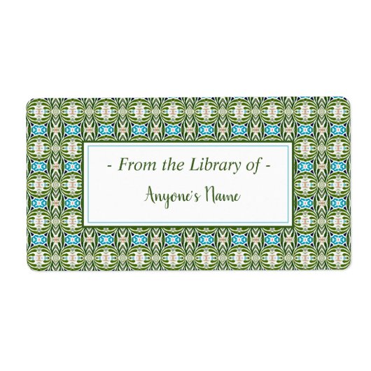 Zoe-boekenplaat Etiket (Voorkant)